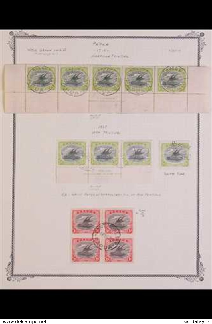 1916-31 LAKATOI SPECIALIZED VARIETIES. A Specialists, Very Fine Used Selection Of Lakatoi Issues Bearing Minor Constant  - Papua Nuova Guinea