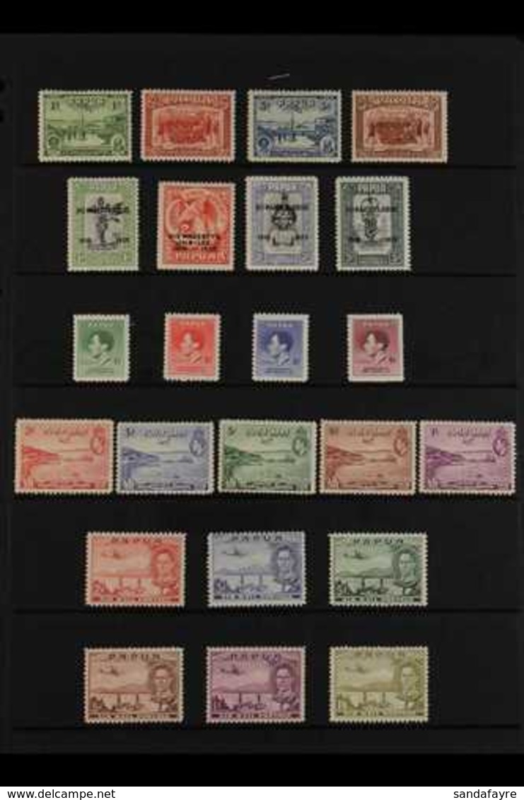 1934-39 FINE MINT ISSUES COMPLETE Includes 1934 50th Anniv, 1935 Jubilee, 1937 Coronation, 1938 50th Anniv, And 1939 Air - Papua Nuova Guinea