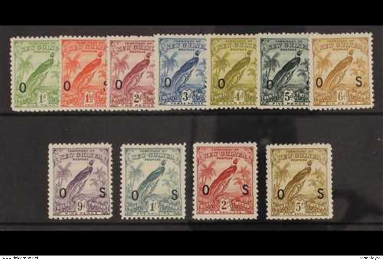 OFFICIALS 1931 "OS" Ovpt On Set With Dates, SG O31/41, Very Fine Mint. (11 Stamps) For More Images, Please Visit Http:// - Papua-Neuguinea