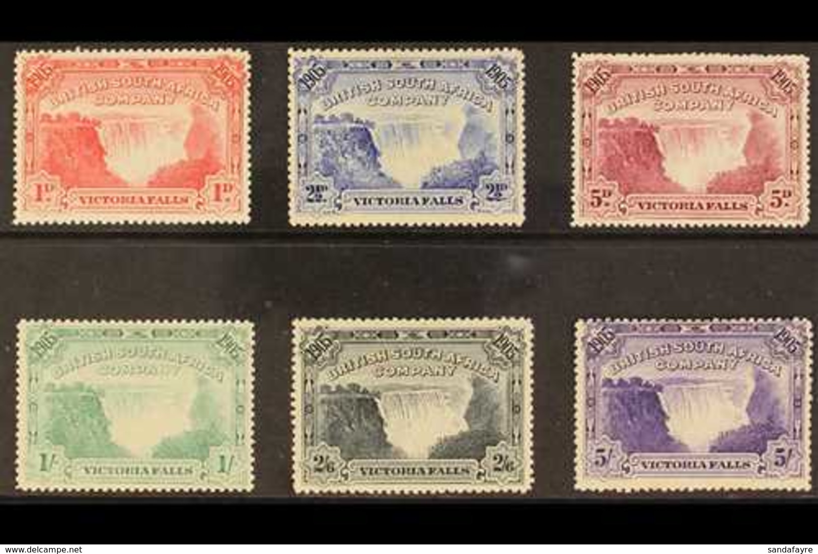 1905 Victoria Falls Bridge, Complete Set, SG 94/9, Good To Fine Mint (6 Stamps). For More Images, Please Visit Http://ww - Other & Unclassified