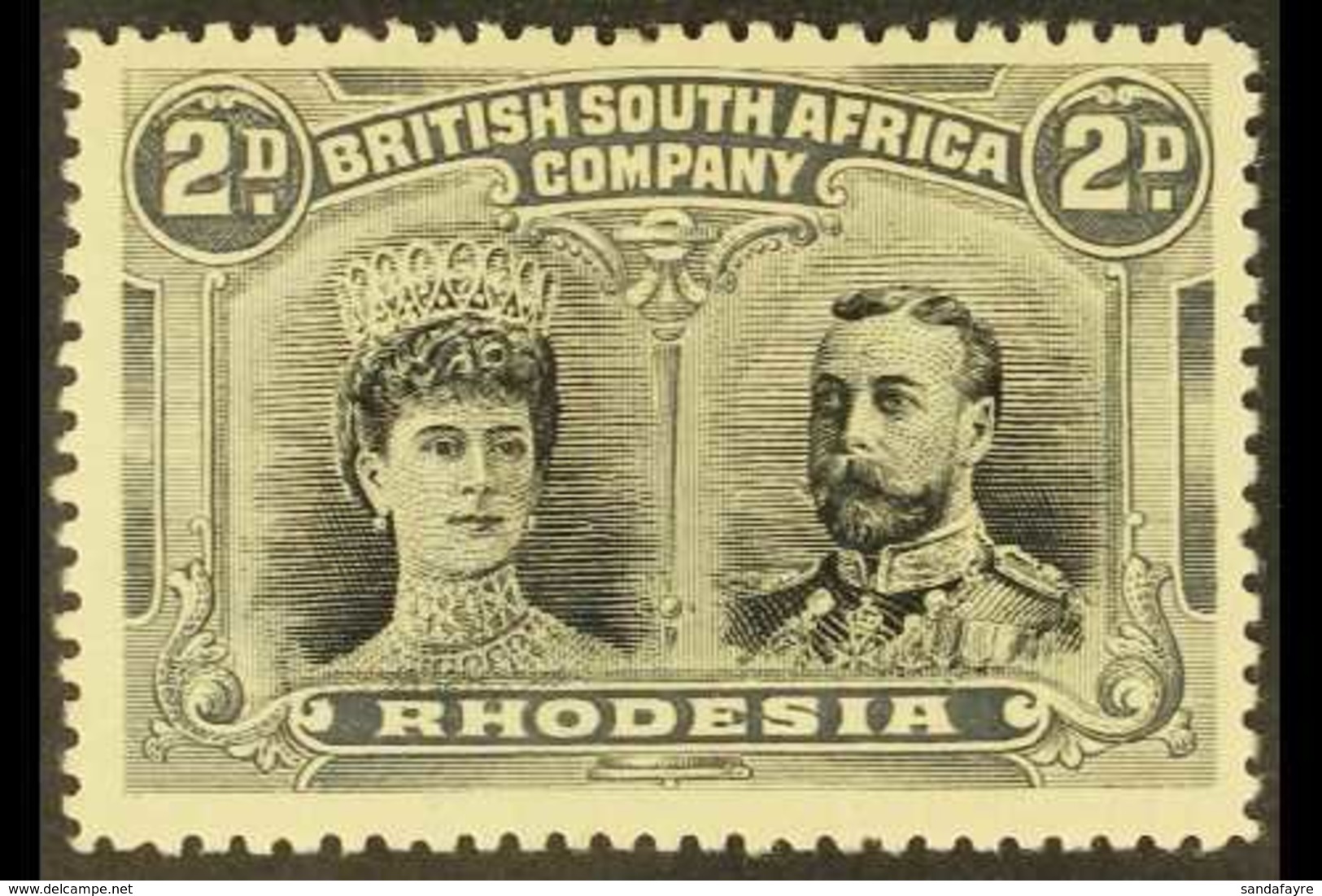 1910-13 2d Black & Grey, Double Head, SG 126, Very Fine Mint. For More Images, Please Visit Http://www.sandafayre.com/it - Other & Unclassified