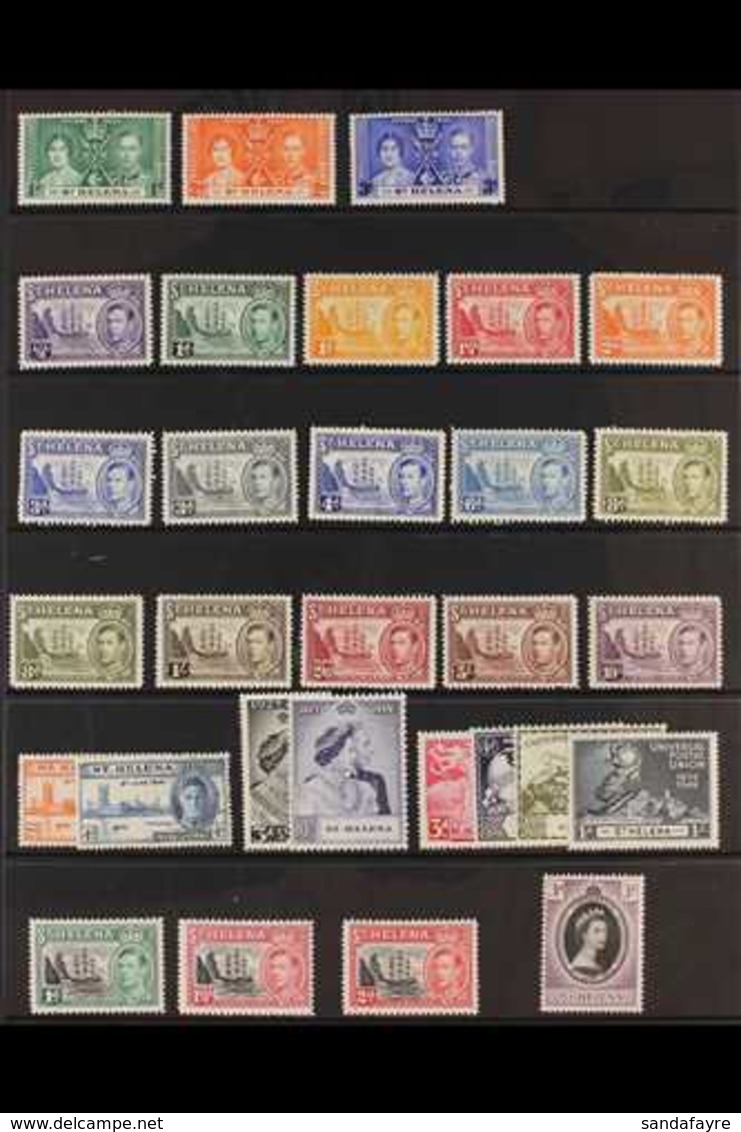 1937-53 COMPLETE FINE MINT COLLECTION An Attractive All Different Collection Which Includes A Complete "Basic" Run From  - Isola Di Sant'Elena