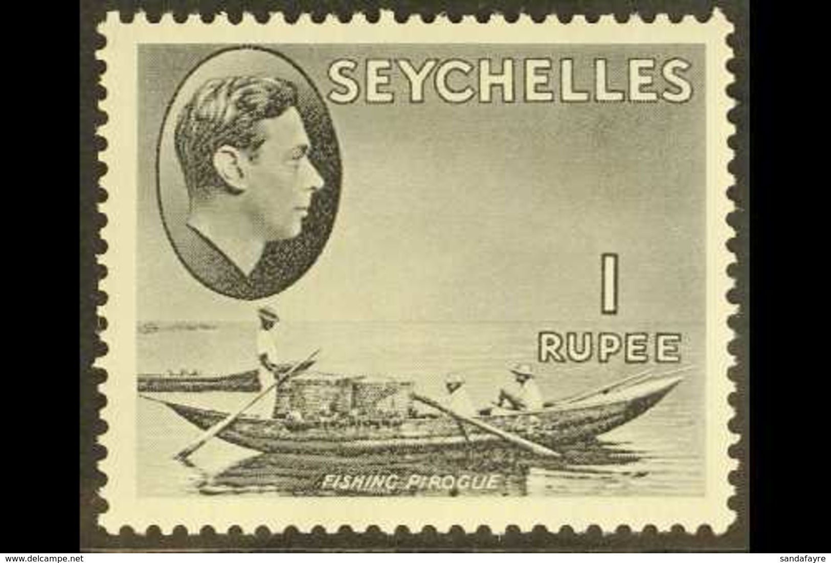 1938-49 1r Grey-black Chalky Paper, SG 146a, Never Hinged Mint For More Images, Please Visit Http://www.sandafayre.com/i - Seychellen (...-1976)