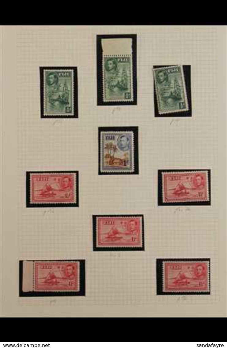 1938-55 Pictorial Definitives Collection Consisting Of A Complete Mint & A Complete Fine Used Set, SG 249/266b (44 Stamp - Unclassified