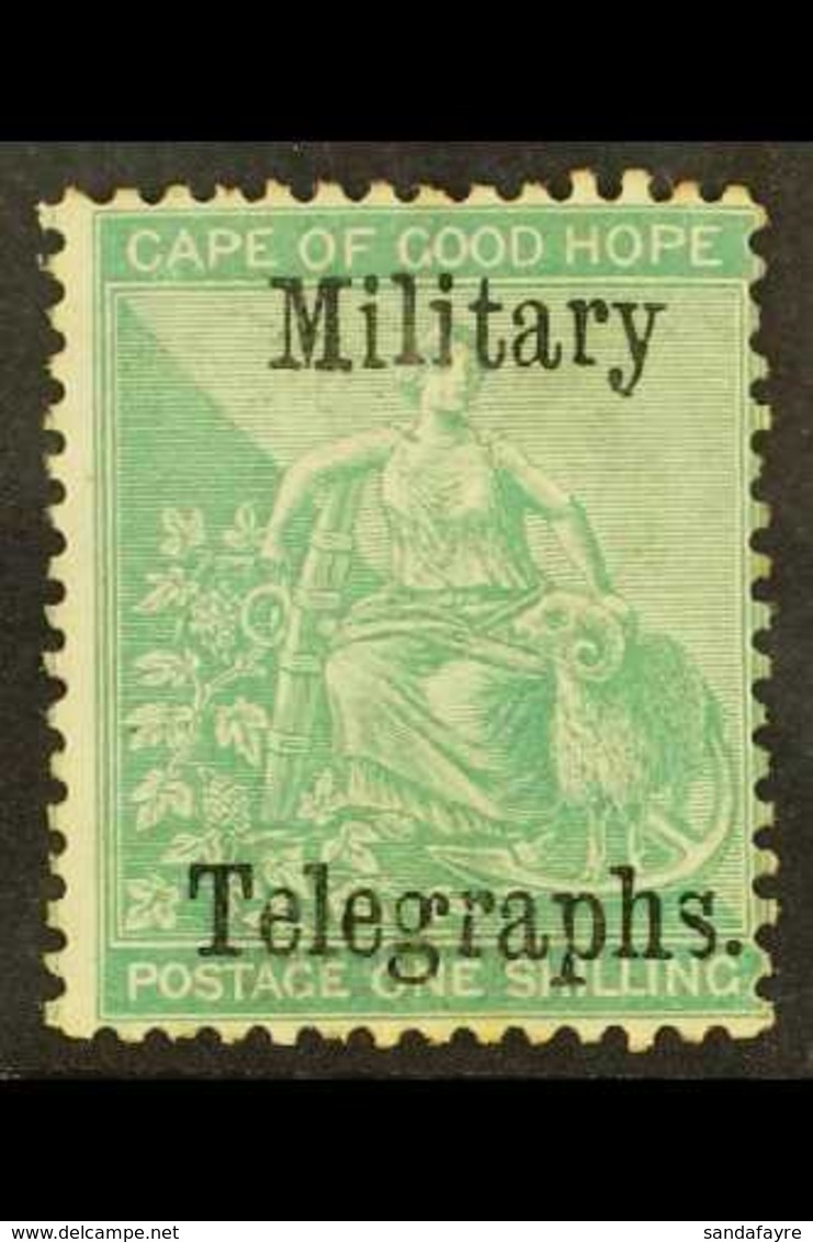 CAPE OF GOOD HOPE MILITARY TELEGRAPHS 1885 1s Green, Wmk Crown CC, Ovptd, Barefoot 2, Mint. For More Images, Please Visi - Unclassified