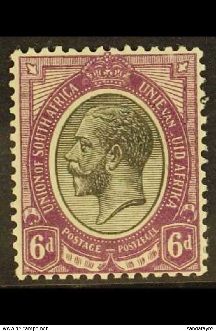 1913/24 6d Black & Violet, Partial MISSING "Z" In "ZUID" VARIETY, SG 11, Fine Mint. For More Images, Please Visit Http:/ - Unclassified