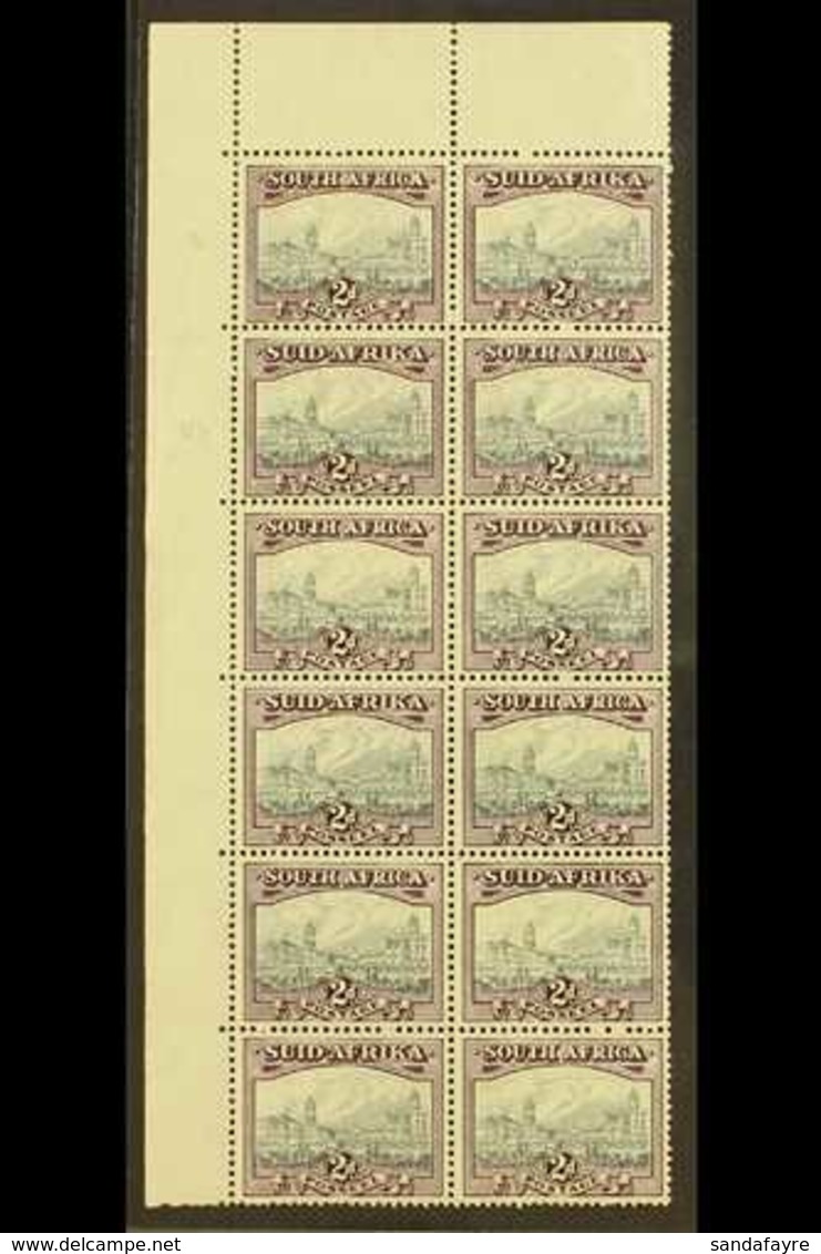 1933-48 2d Grey & Dull Purple, Corner Marginal Block 12 With Closed "G" In "POSTAGE" Variety On R2/2 (Union Handbook V4) - Ohne Zuordnung