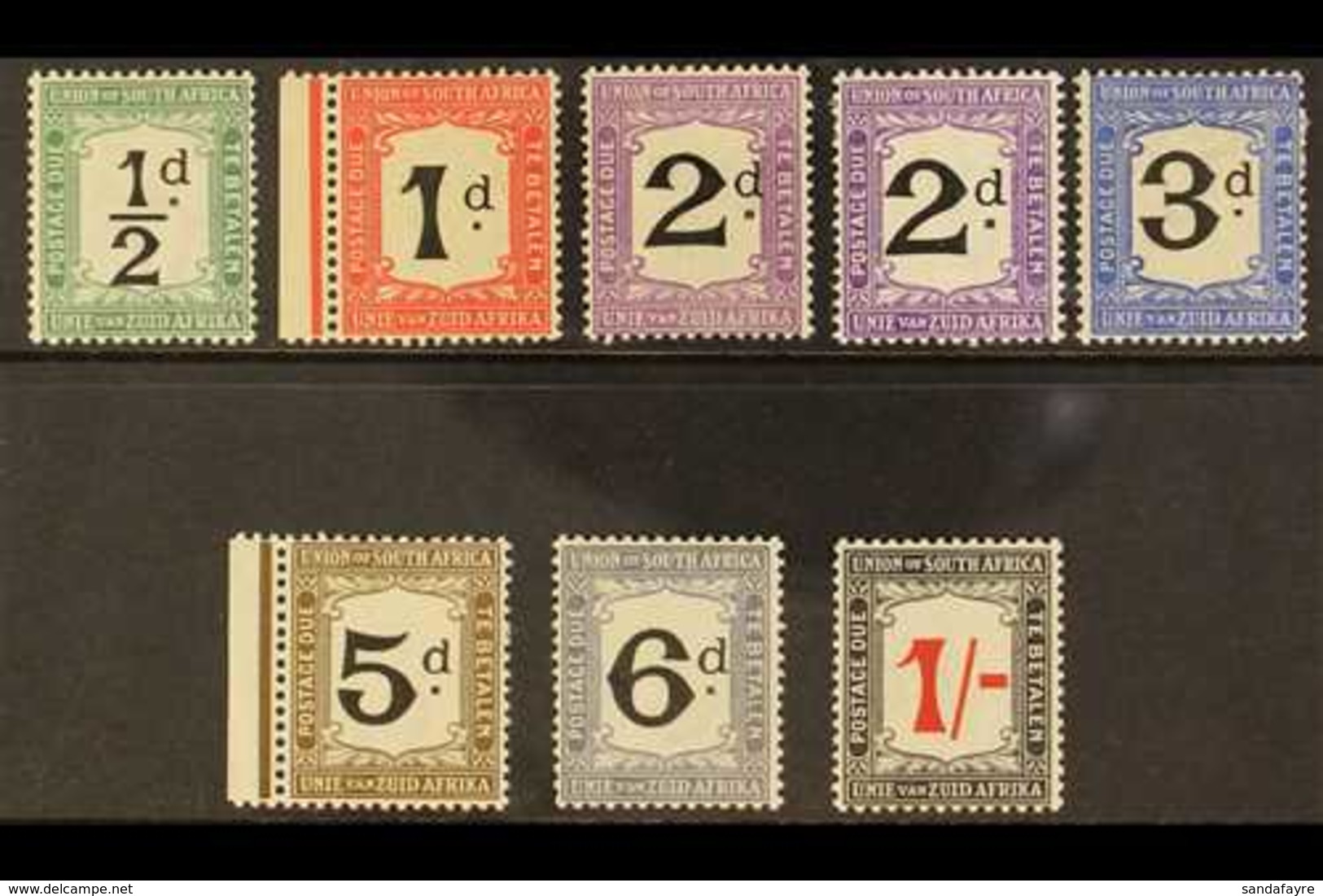 POSTAGE DUES 1914-22 Complete Set Plus 2d Bright Violet Shade, SG D1/7, D3a, Very Fine Mint (8 Stamps). For More Images, - Ohne Zuordnung