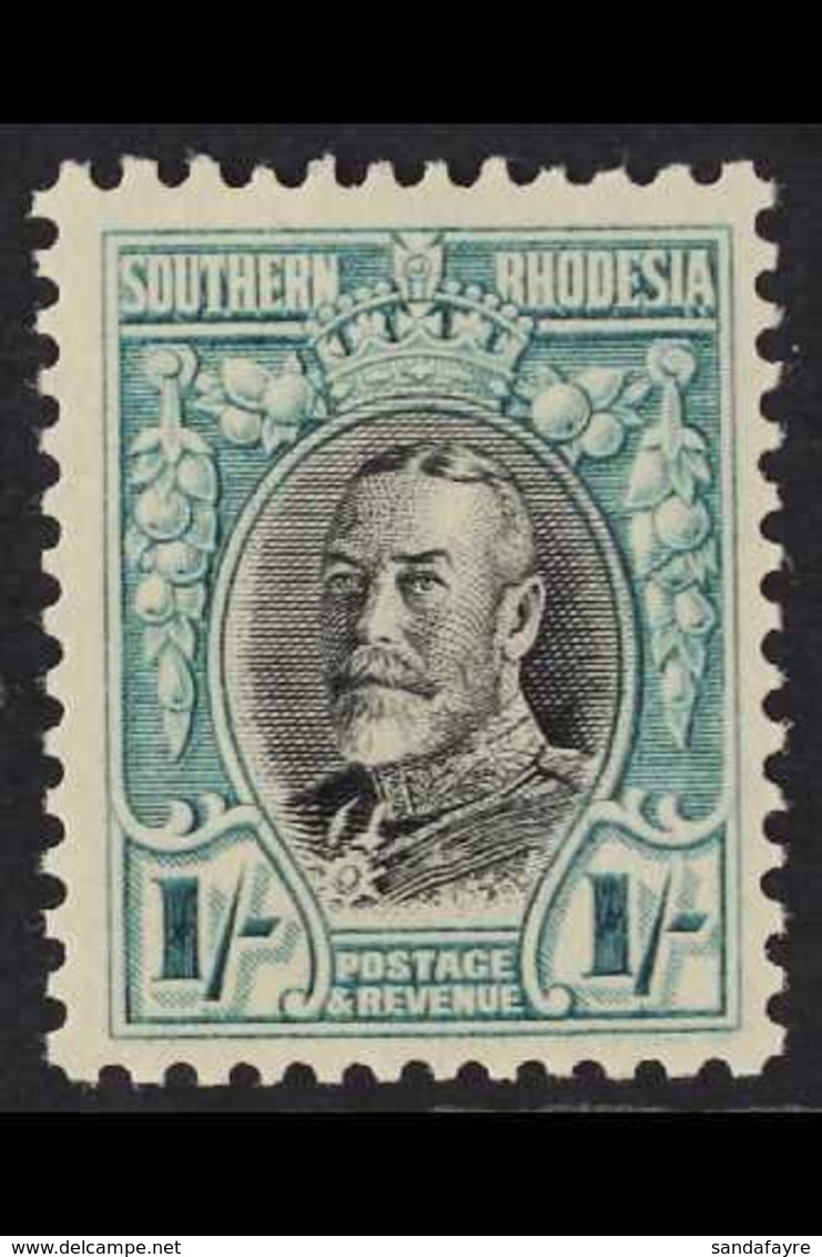 1931 1s Black And Greenish Blue, Perf 11½, Geo V, SG 23a, Very Fine Mint. For More Images, Please Visit Http://www.sanda - Southern Rhodesia (...-1964)