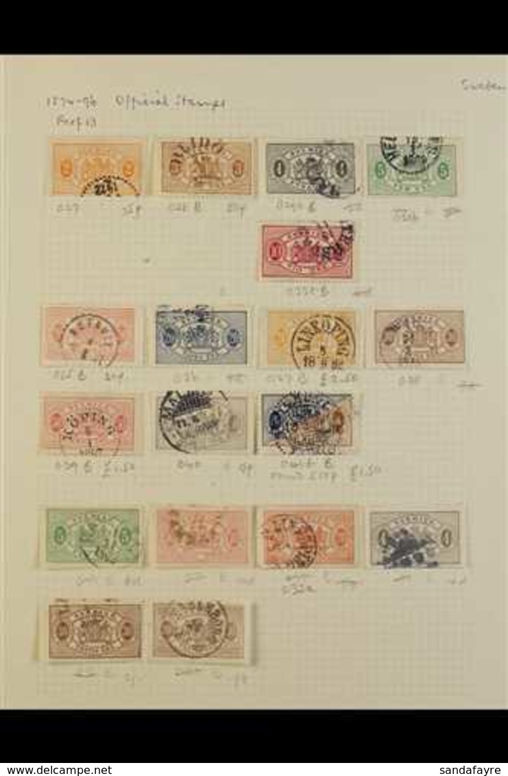 1855-1956 VALUABLE ALL DIFFERENT COLLECTION CAT £1750+. A Mostly Used Collection Presented Neatly On A Series Of Senator - Altri & Non Classificati