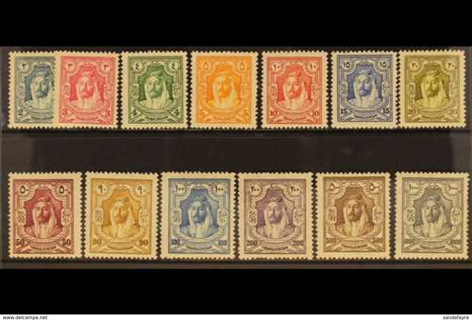 1927-29 Emir Definitive Complete Set, SG 159/71, Fine Mint (13 Stamps) For More Images, Please Visit Http://www.sandafay - Jordanien