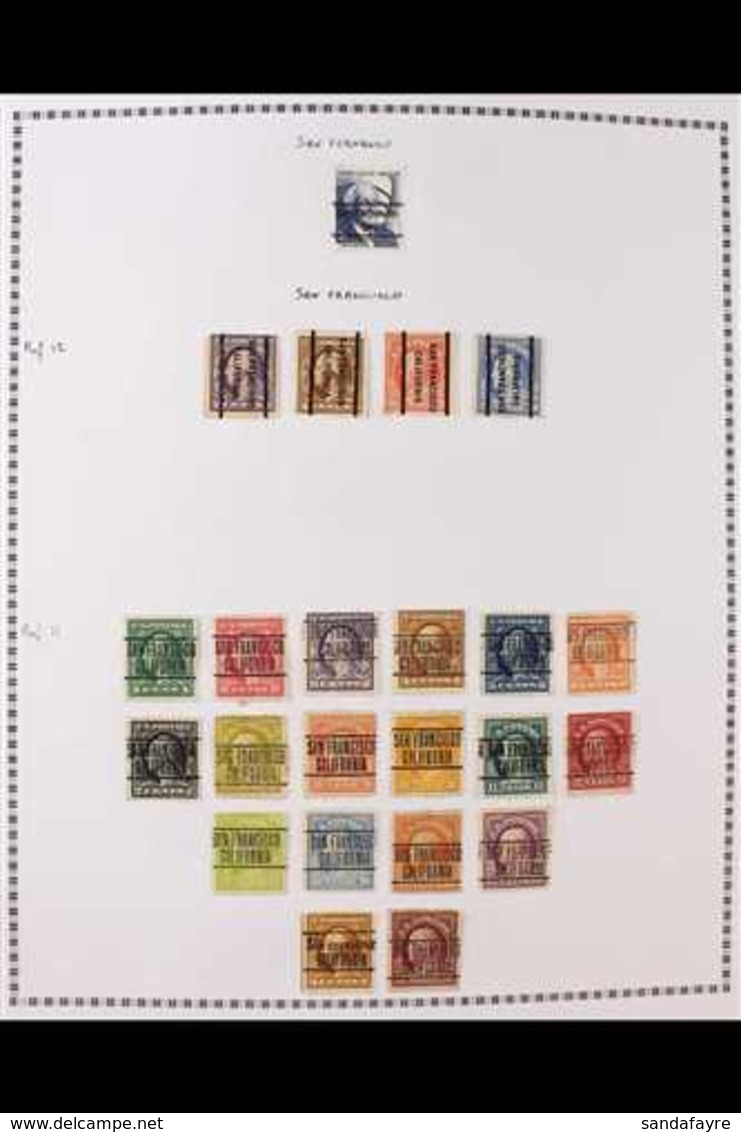 PRECANCELS COLLECTION - STATES ALABAMA TO IOWA. An Extensive, ALL DIFFERENT, 20th Century Used Collection Presented By S - Altri & Non Classificati