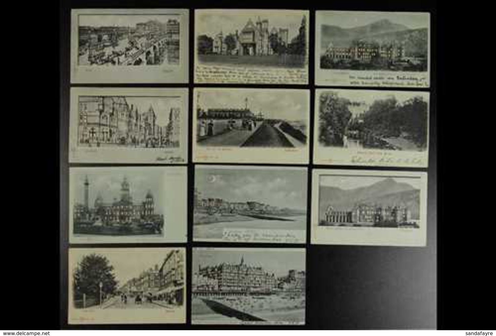 "WH" BERLIN PICTURE POSTCARDS 1901-08 All Different Used Or Unused Collection Of Sepia Picture Postcards Made By "WH" Of - Altri & Non Classificati