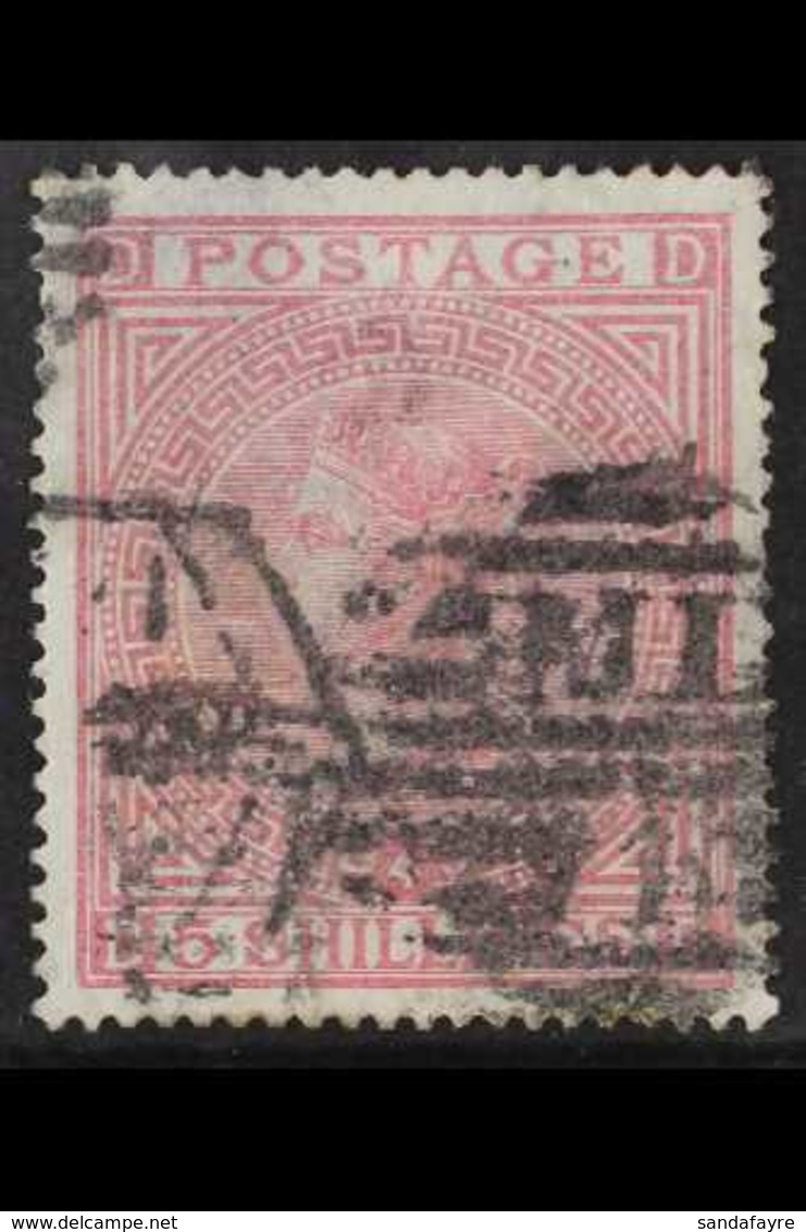 1867-83 5s Rose Plate 4 White Paper Wmk Large Anchor, SG 134, Used, Small Hinge Thin, Very Fine Centring, Cat £4,800. Fo - Other & Unclassified