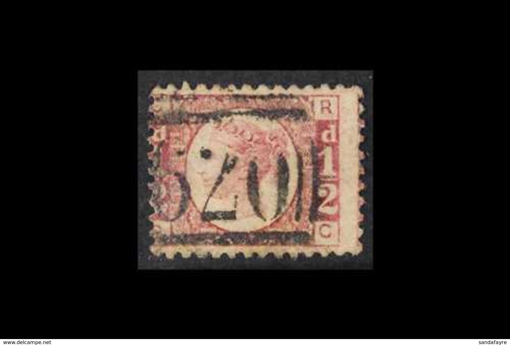 1870 ½d Rose-red Plate 9, SG 48, Good Used With Nice "520" Numeral Cancel, Thinned, Cat £700. For More Images, Please Vi - Other & Unclassified