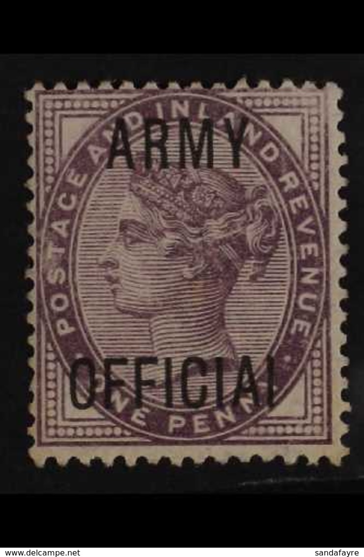 OFFICIAL ARMY 1896-01 1d Lilac "OFFICIAI" Overprint Variety, SG O43a, Mint. For More Images, Please Visit Http://www.san - Other & Unclassified