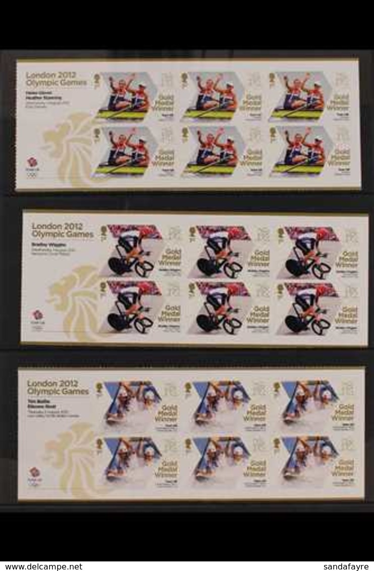 2012 British Gold Medal Winners At London Olympic Games Sheetlets Complete Set,  SG 3342a/70a, Superb Never Hinged Mint, - Altri & Non Classificati