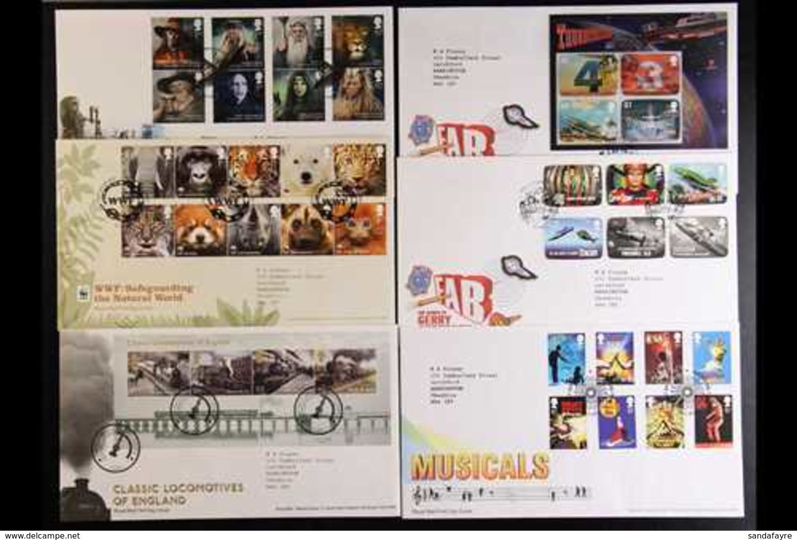 2011 COMMEMORATIVES COMPLETE A Complete Collection Of All Of The Commemorative Sets And Miniature Sheets From Thunderbir - FDC