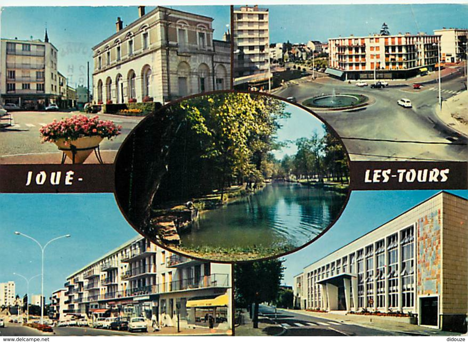 37 - Joué Les Tours - Multivues - Immeubles - Flamme Postale De Tours - Voir Scans Recto-Verso - Other & Unclassified