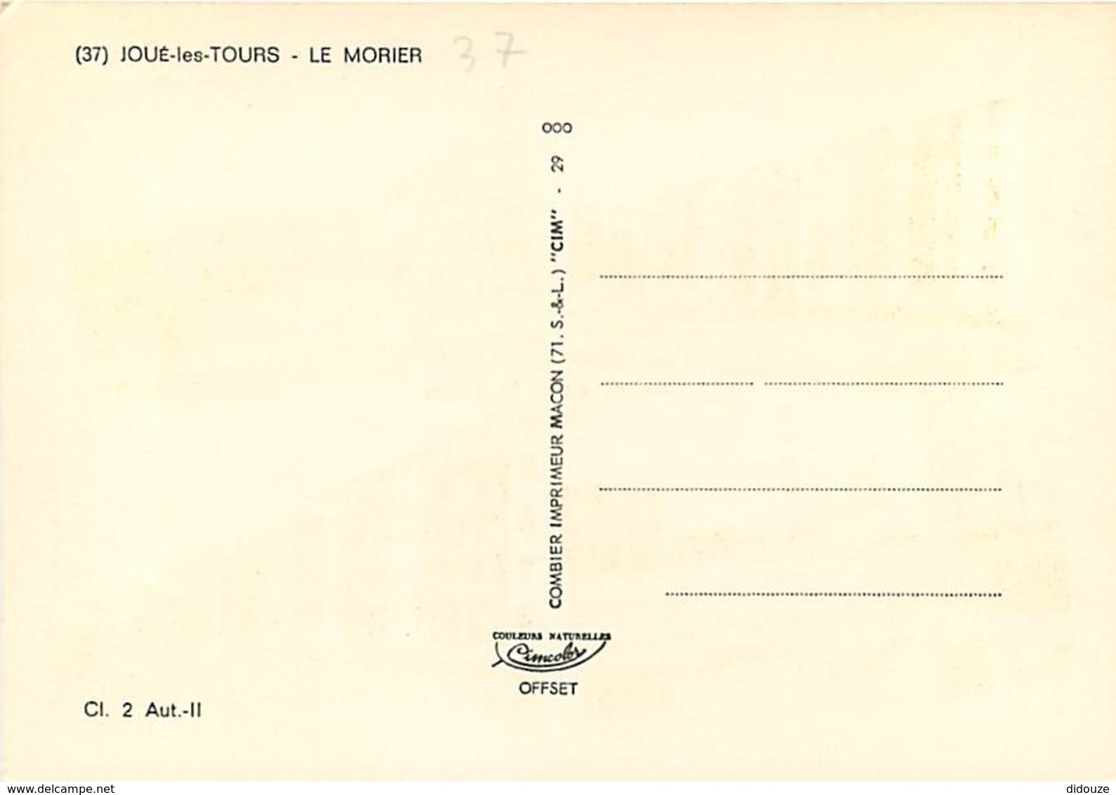 37 - Joué Les Tours - Le Morier - Multivues - Immeubles - Carte Neuve - Voir Scans Recto-Verso - Other & Unclassified