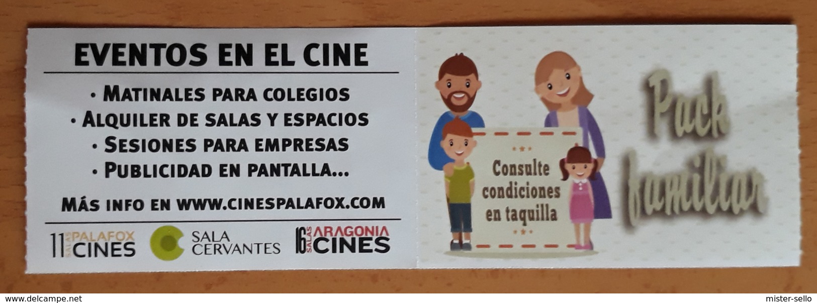 ESPAÑA 2 TICKETS CINE - LA GRAN MENTIRA. - Tickets - Entradas