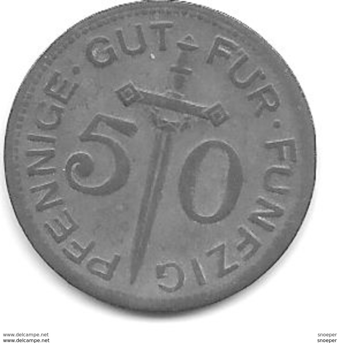 *notgeld  Solingen 50 Pfennig   1917 Zn  508.1 - Other & Unclassified