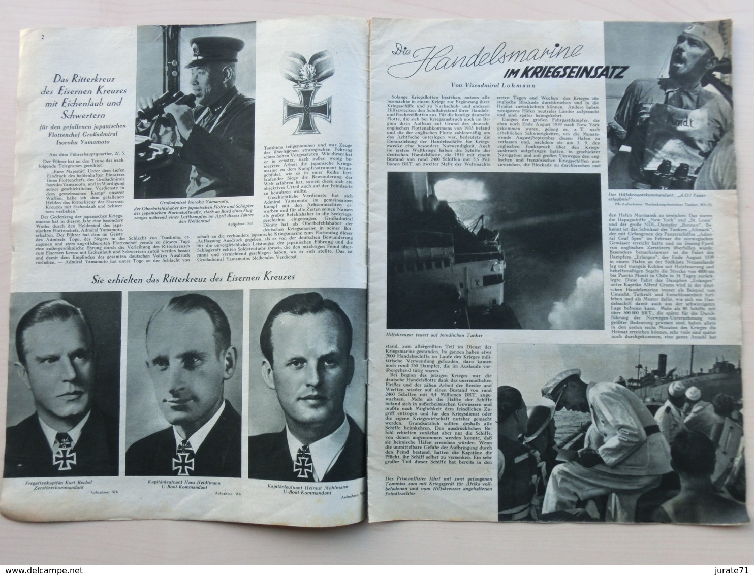 Die Kriegsmarine-Deutsche Marine-Zeitung, No.13 From 1943,old German Navy-Magazine,Schulausgabe - Loisirs & Collections