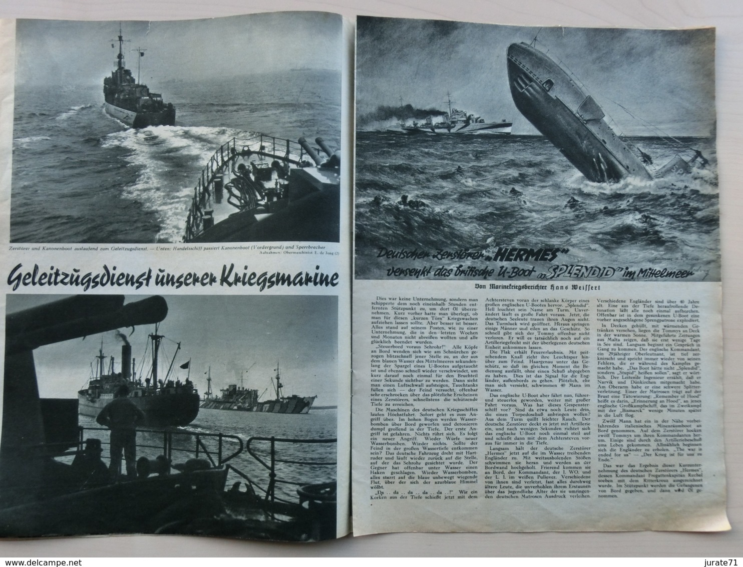 Die Kriegsmarine-Deutsche Marine-Zeitung, No.13 From 1943,old German Navy-Magazine,Schulausgabe - Loisirs & Collections