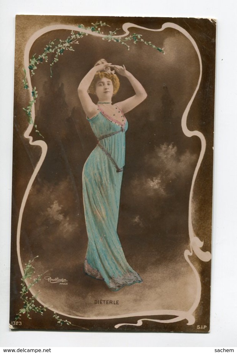 ARTISTE 1147 DIETERLE Bras Lévé Danse Portrait ART NOUVEAU   REUTLINGER Sip  1323 - Artistas