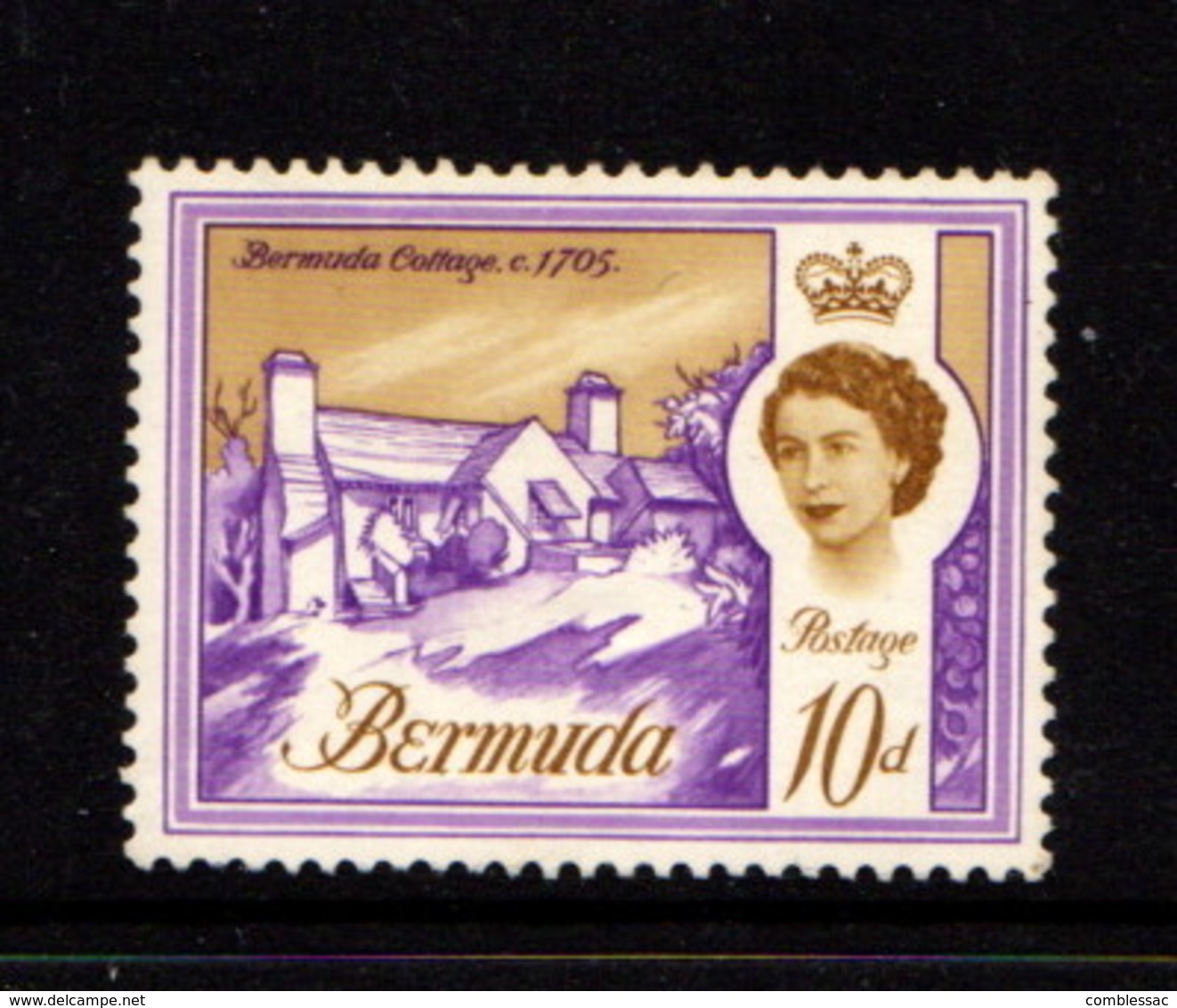 BERMUDA    1962    10d  Violet  And  Ochre    MH - Bermuda