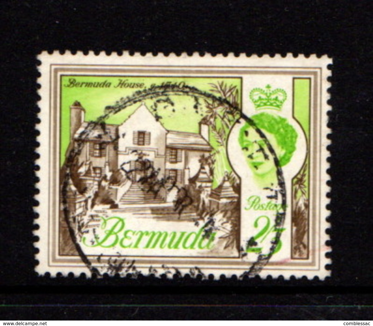 BERMUDA    1962    2/3  Brown  And  Yellow  Green    USED - Bermuda