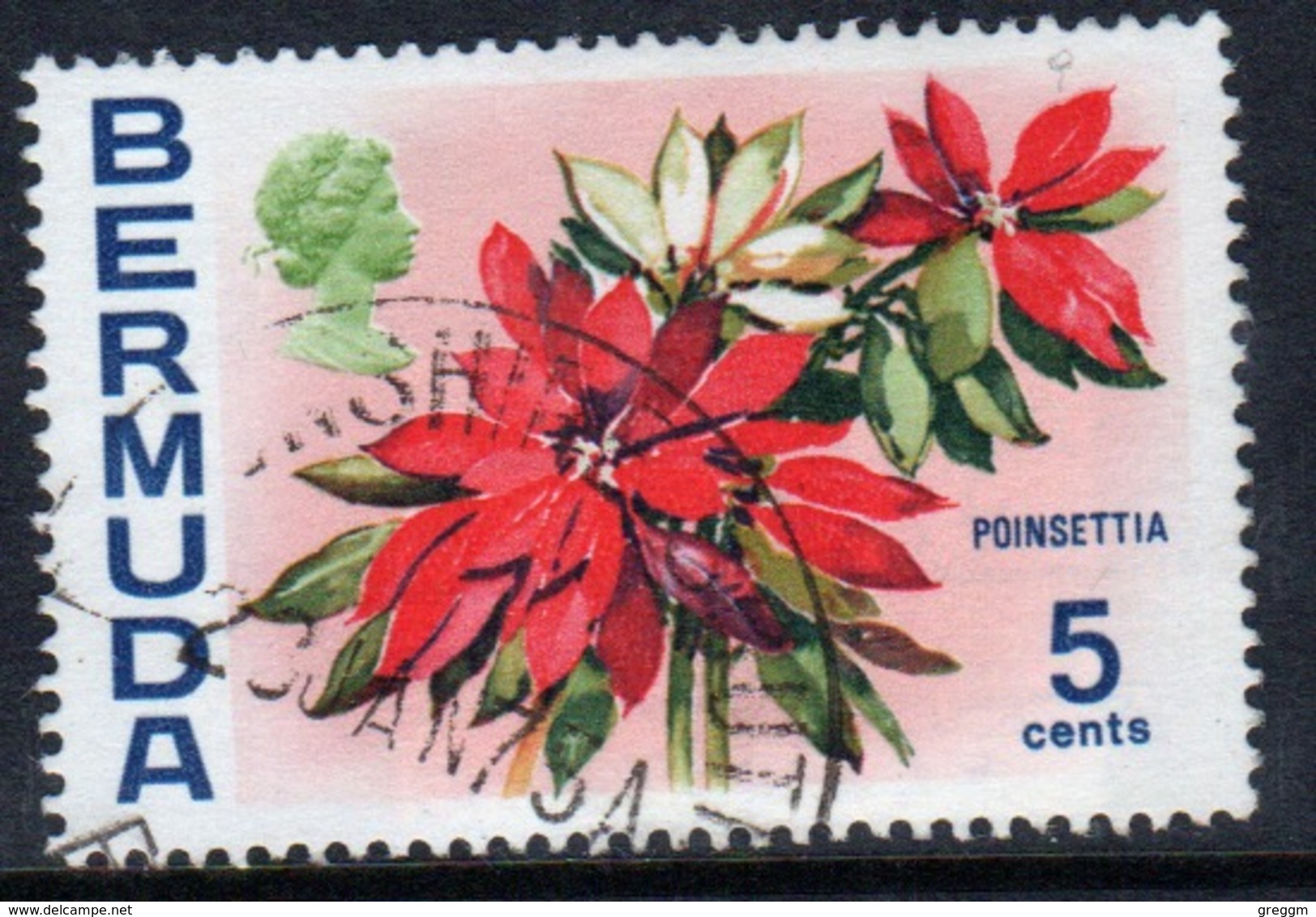 Bermuda Elizabeth II 1970 Single 5c Stamp From The Flowers Definitive Set. - Bermuda