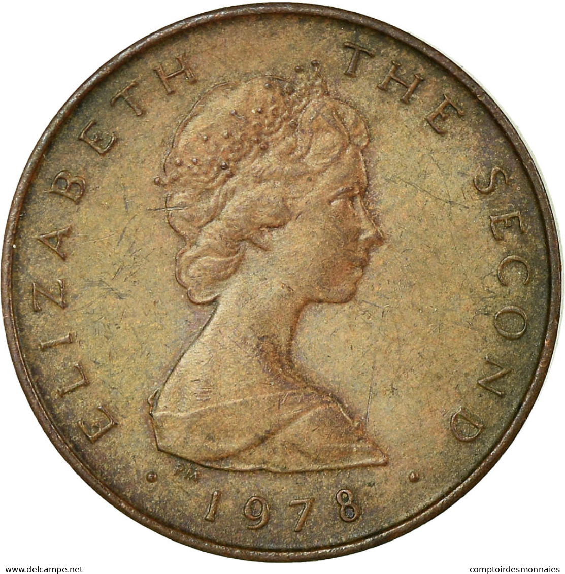 Monnaie, Isle Of Man, Elizabeth II, 1/2 Penny, 1978, TTB, Bronze, KM:32 - Isle Of Man