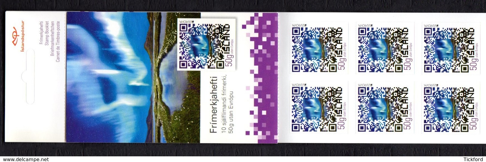 ISLANDE 2012 - CARNET Yvert C1289a - Facit H115 - Booklet - NEUF** MNH - Europa, Tourisme - Booklets