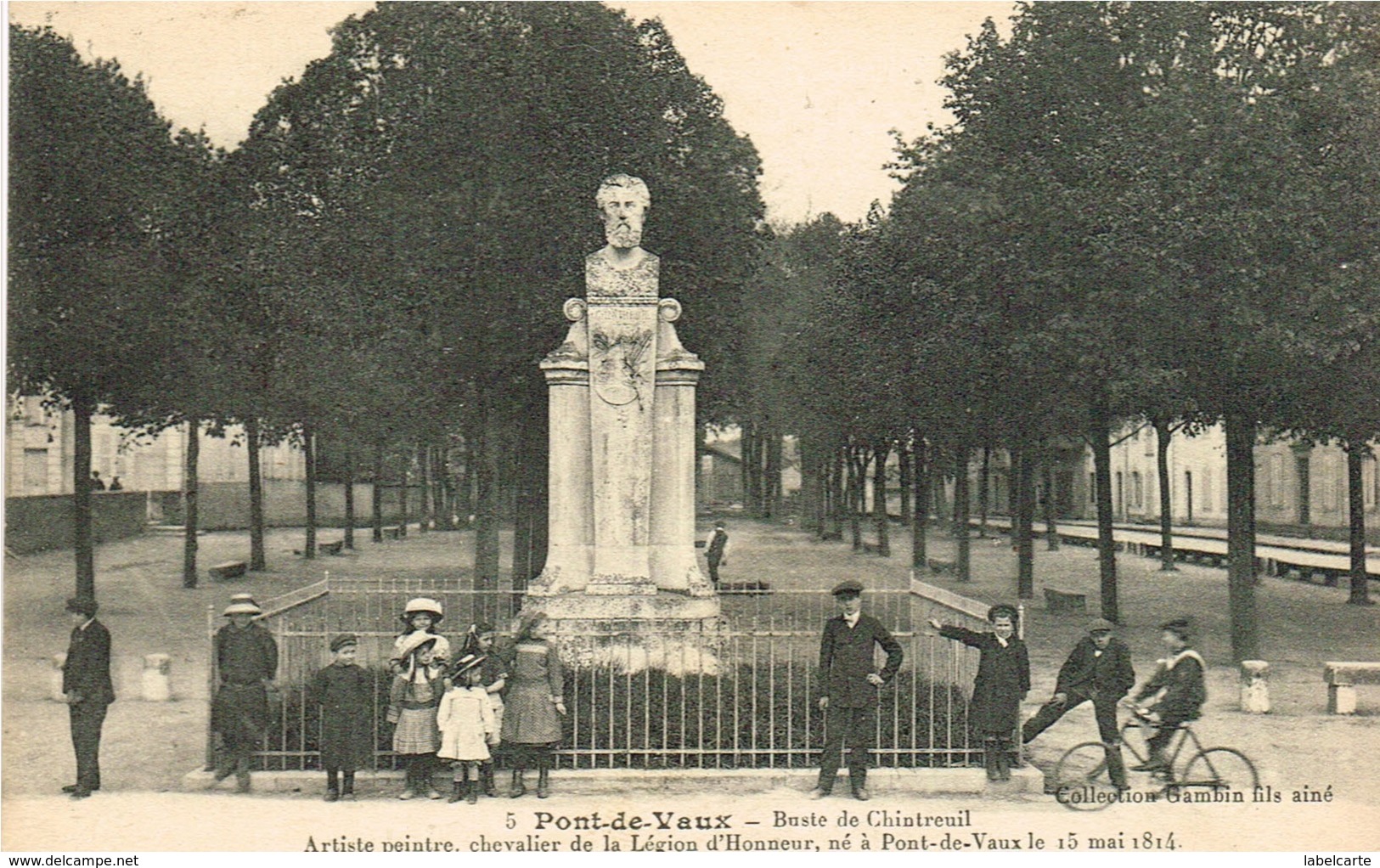 AIN 01.PONT DE VAUX BUSTE DE CHINTREUIL - Pont-de-Vaux