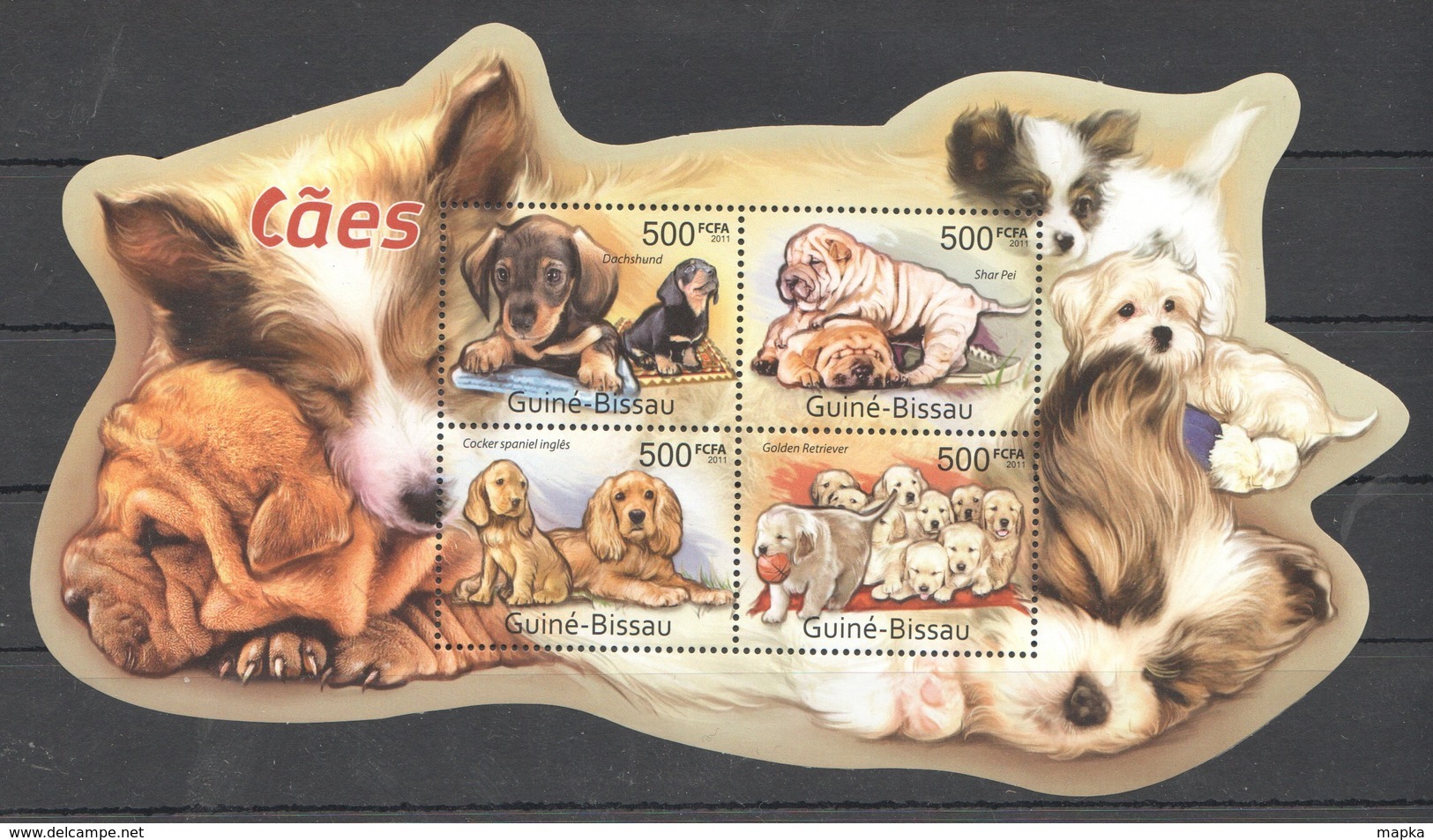 BC654 2011 GUINE GUINEA-BISSAU PETS DOGS CAES 1KB MNH - Perros