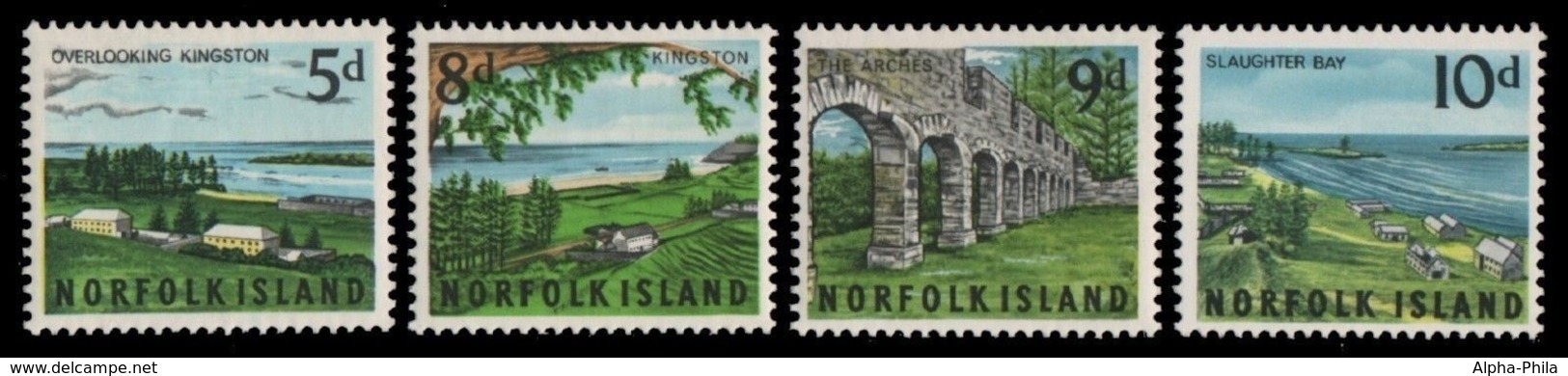 Norfolk-Insel 1964 - Mi-Nr. 53-56 ** - MNH - Landschaften - Flora - Sonstige - Ozeanien