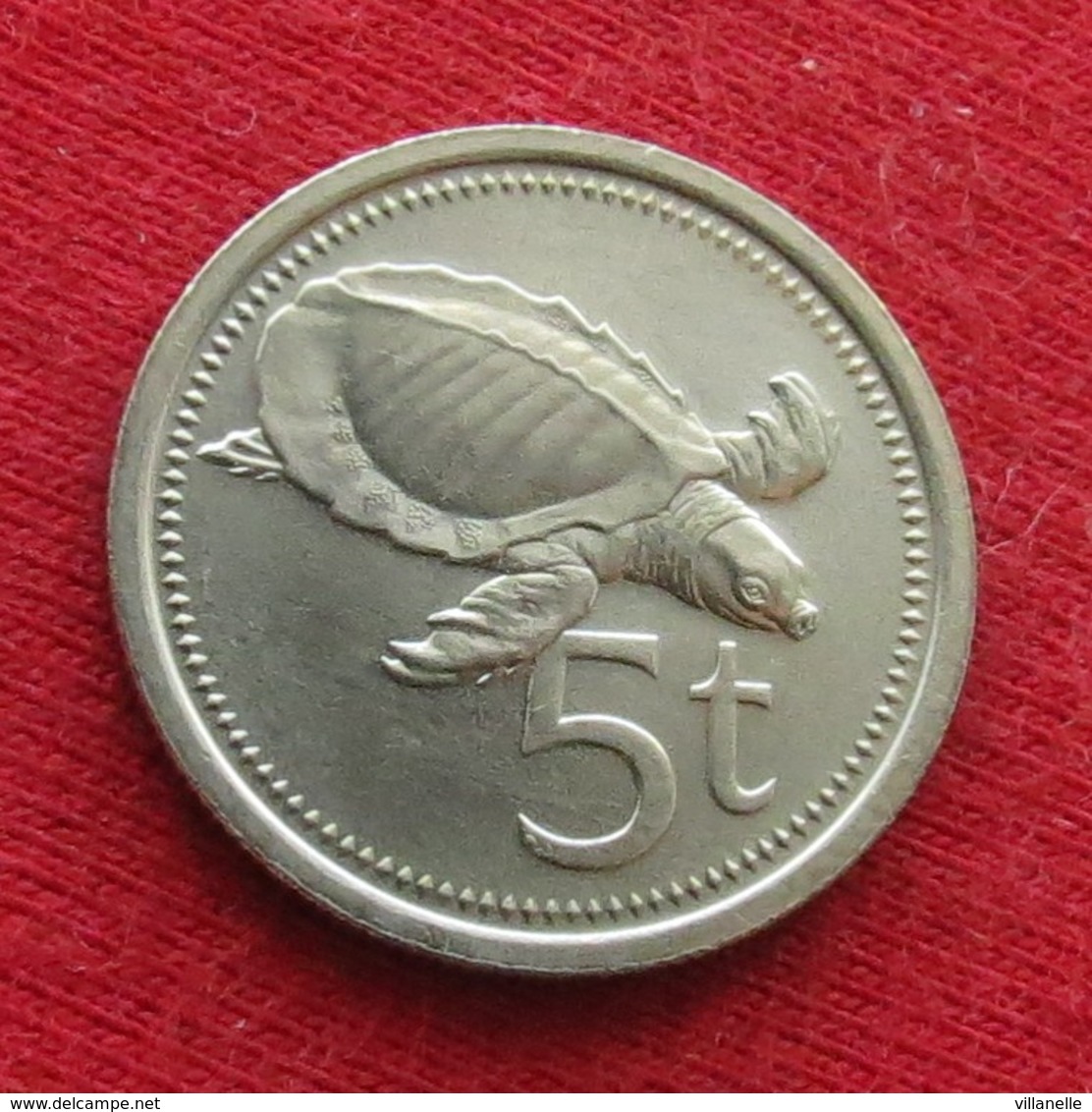 Papua New Guinea 5 Toea 1995 KM# 3 UNC Turtle  Papuasia Nova Guine Nuova Guinea Papouasie Nouvelle Guinee - Papoea-Nieuw-Guinea