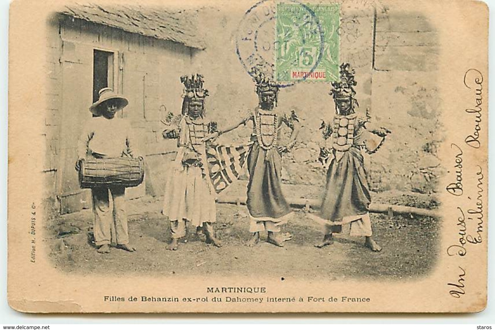 Martinique - Filles De Behanzin Ex-roi Du Dahomey Interné à FORT DE FRANCE - Fort De France