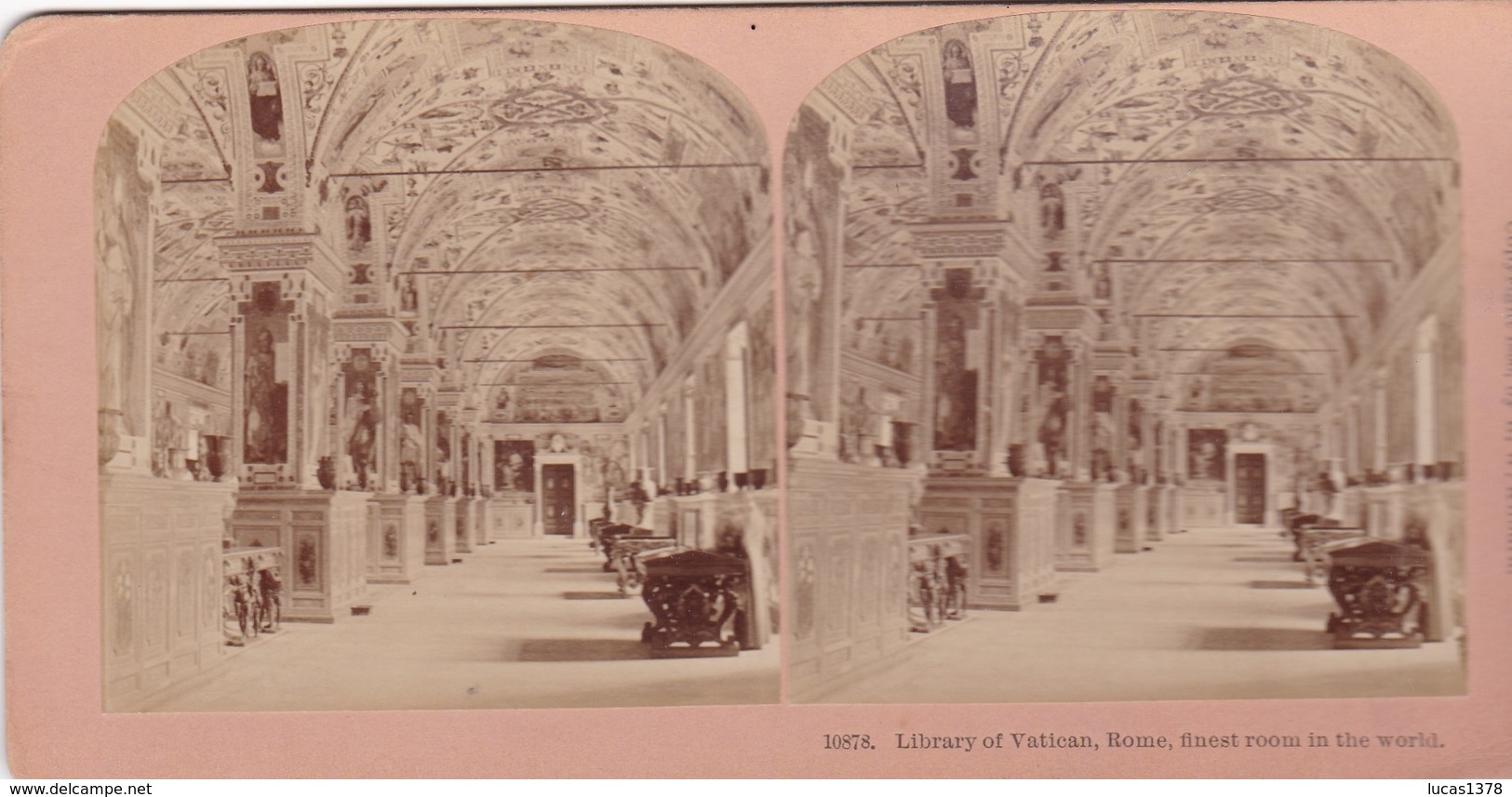 1896 / KILBURN  / 10878 / ROME / VATICAN / LIBRARY - Photos Stéréoscopiques