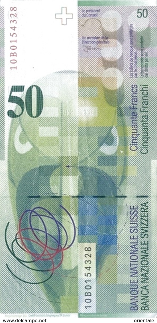 SWITZERLAND P. 71d 50 F 2010 UNC - Svizzera