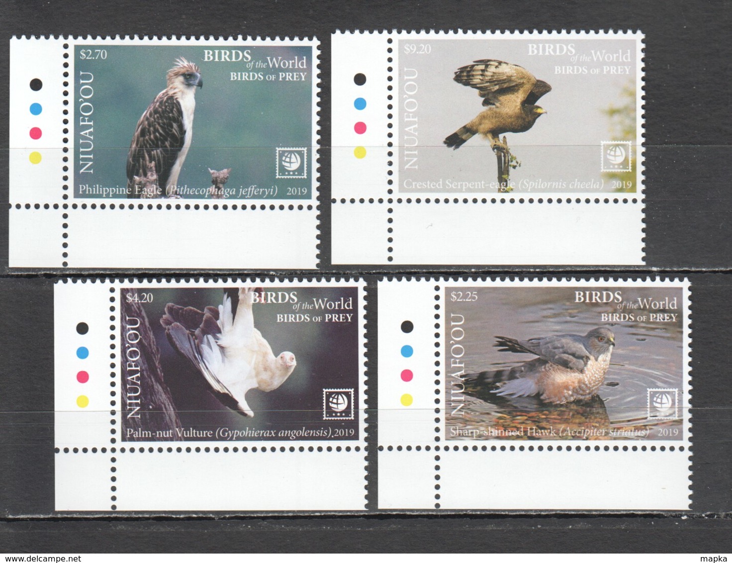 UU864 !!! EXCLUSIVE 2019 NIUAFO'OU FAUNA BIRDS OF PREY $8.5 US NOMINAL 1SET MNH - Adler & Greifvögel