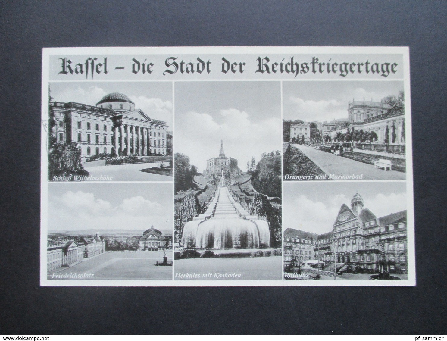 3.Reich 1939 Propagandakarte Kassel Die Stadtt Der Reichskriegertage Sonderstempel Kassel Großdeutscher Reichskriegertag - Briefe U. Dokumente