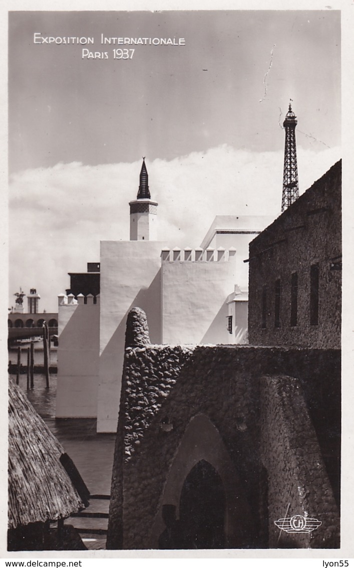 Paris Exposition Internationale 1937 France D'Outre Perspective Sur Le Pavillon De L'Algérie - Exhibitions