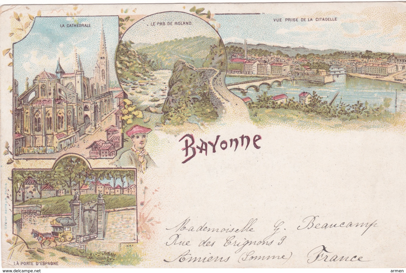 64-BAYONNE- GRUSS LITHO- MULTIVUES - Bayonne
