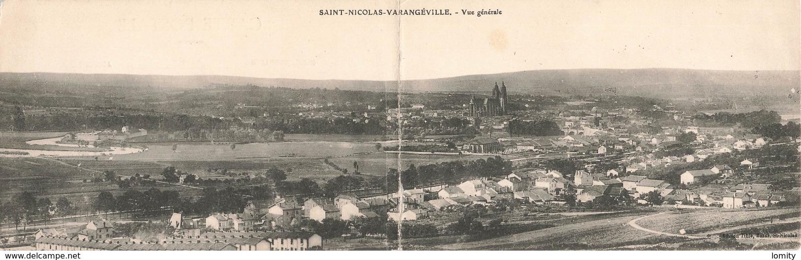 Double Carte Panoramique Panorama Saint Nicolas Varangeville Vue Générale - Altri & Non Classificati