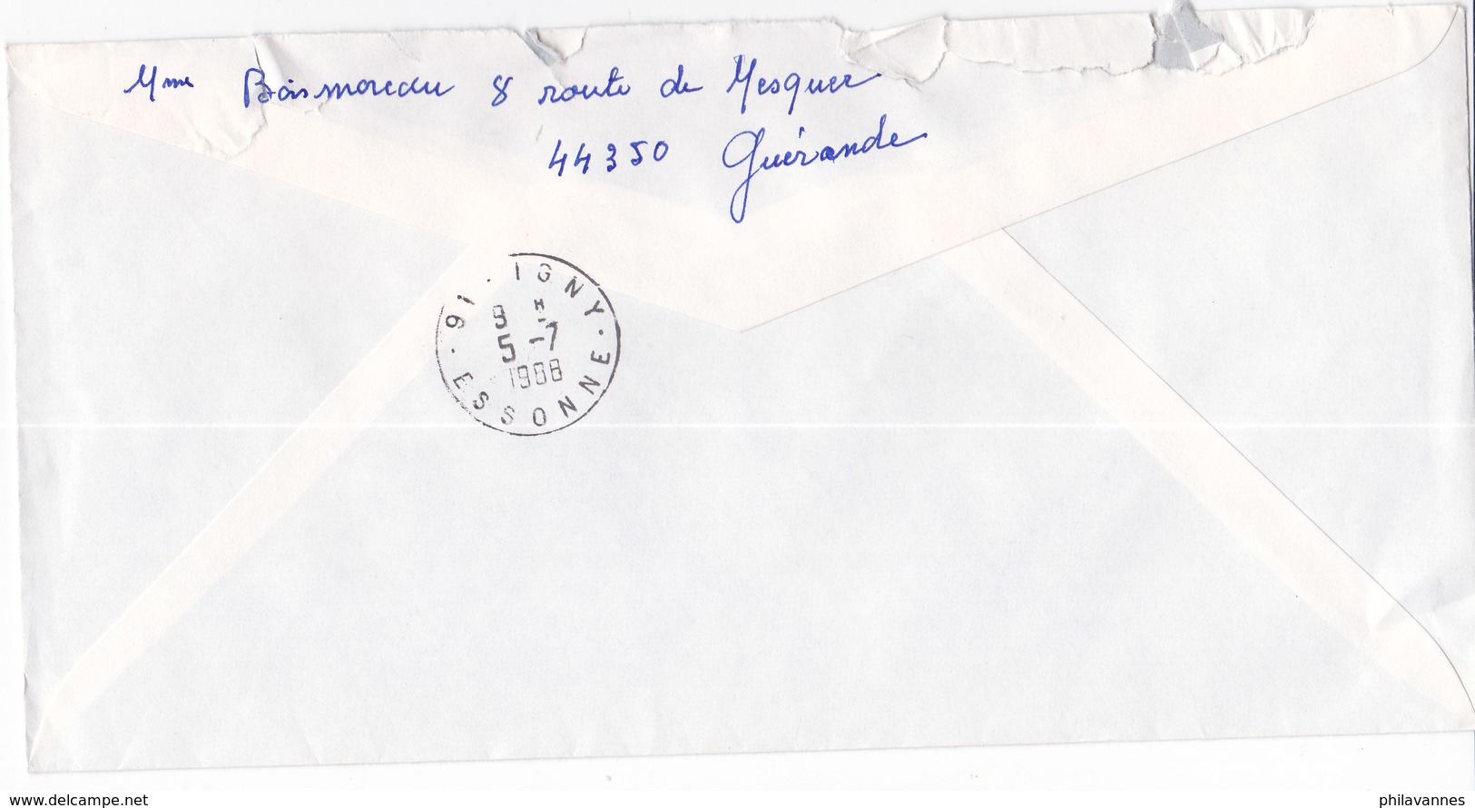 FD: Fausse Direction,  De Igny  Sur Lettre De 1988 De Guérande Pour Gif   (Tal191219/007) - 1961-....