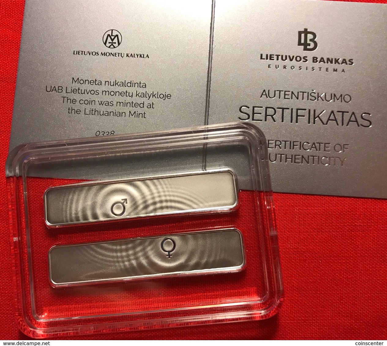 Lithuania 10 Euro 2019 "Gender Equality" Silver Ag PROOF - Litauen