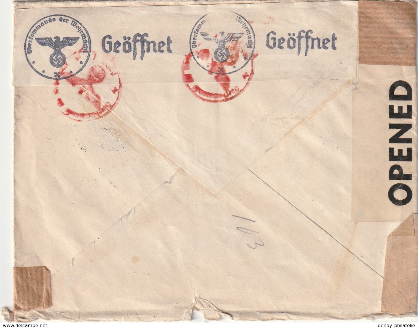 Cameroun Lettre De Ndiamnimeki Du 8 Novembre 1943 Avec De Censures (3) Pour La Suisse - Covers & Documents