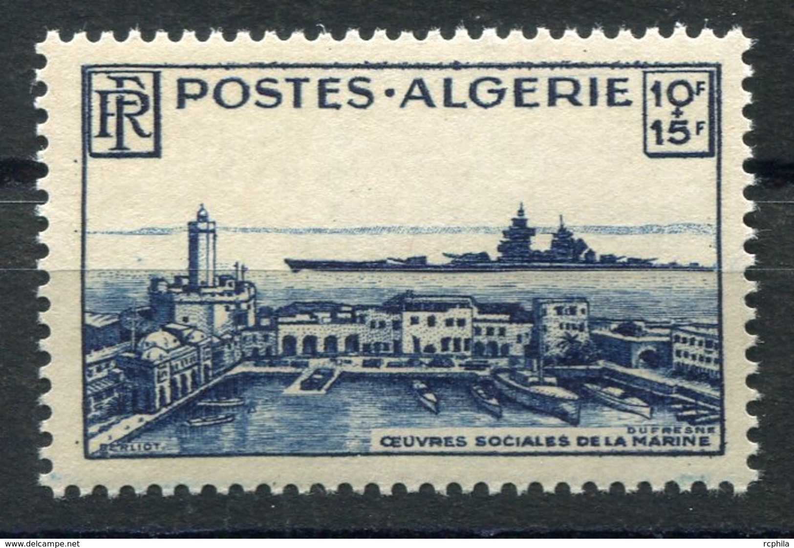 RC 15021 ALGERIE N° 273 OEUVRES SOCIALES DE LA MARINE COTE 12,00 NEUF ** MNH TB - Ongebruikt